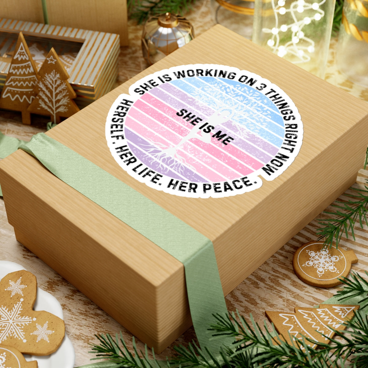 She Is Me Tree of Life Empowerment Sticker